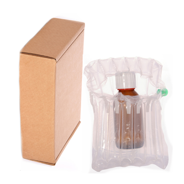 250ml_pack_withbottle Pharmacy bottle inside inflatable bag with box